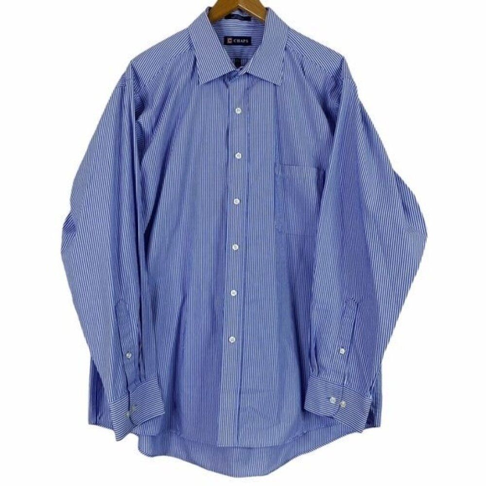 Chaps Button Down Size Extra Large 17 - 17 1/2 - image 1